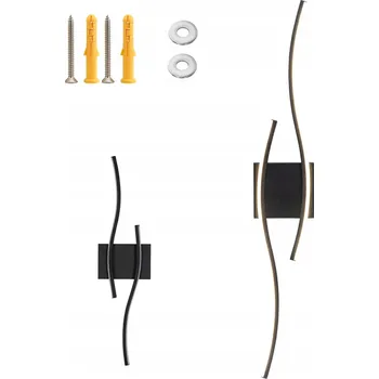 Nástěnné svítidlo Nástěnné svítidlo Bedee černé, integrovaný LED zdroj 24 W