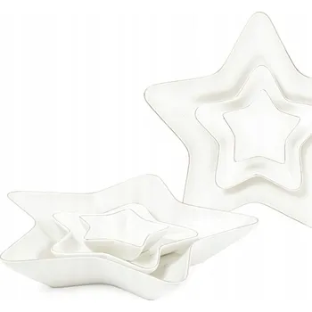 Sada 3 misek Vánoční sada Salátová Mísa Hvězda