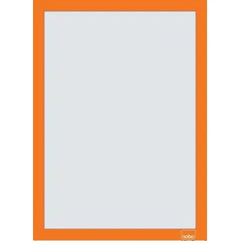 Obraz Samolepicí magnetický rámeček Nobo A4, oranžový, 2 kusy