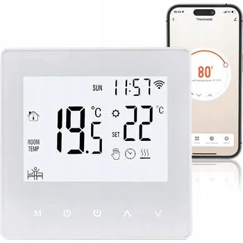 DOTYKOVÝ TERMOSTAT PRO PLYNOVÝ KAMNA 3A WiFi LCD