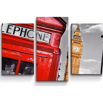 Obraz Sablio Obraz - 3-dílný Londýn 3 - 75x50 cm