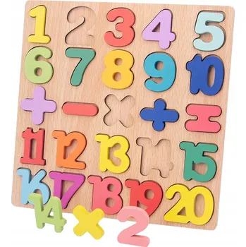 ostatní stavebnice EDUKAČNÍ DŘEVĚNÉ STAVEBNICE ROVNICE ČÍSLICE 20x20