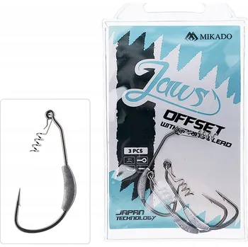 Rybářský háček Háčky s protihrotem Mikado Jaws Offset velikost 3 - 3 ks