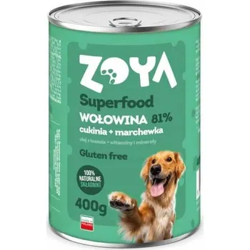 Krmivo pro psa Mokra karma dla psa ZOYA Hovězí Superfood 400g