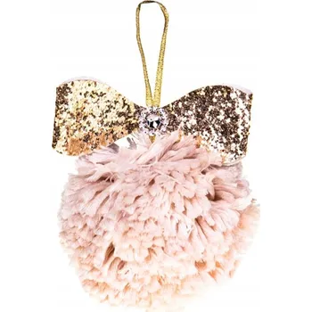 Vánoční ozdoba Závěsná ozdoba na stromeček , ozdobná bambule , 10 cm