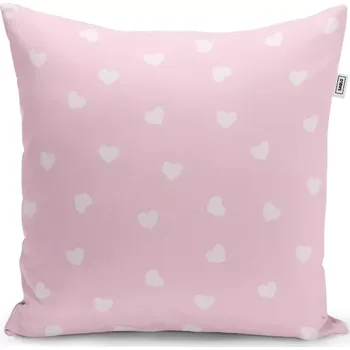 Polštář Sablio Polštář Růžová srdíčka - 40x40 cm