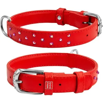 Obojek pro psa Kožený obojek pro psa, dekorativní Waudog, velikost 19-25 cm, šířka: 9 mm