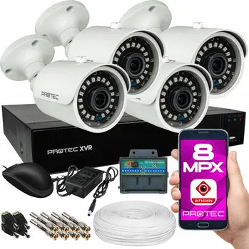 Bezpečnostní kamera Monitorovací sada Protec s kamerami - ESBR-8084
