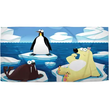 Osuška Sablio Ručník Lední zvířátka - 50x100 cm