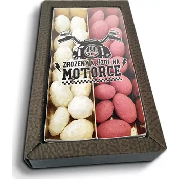 Čokoláda Sablio Mandle v čokoládě Zrozený k jízdě na motorce - 2x 80g