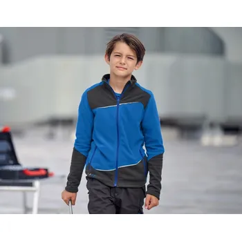 Chlapecká bunda Fleecová bunda dětská e.s.motion 2020 velikost 134/140 enciánově modrá/grafit Strauss