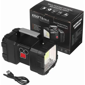 Svítilna LED akumulátorová svítilna Powerbank KD1249