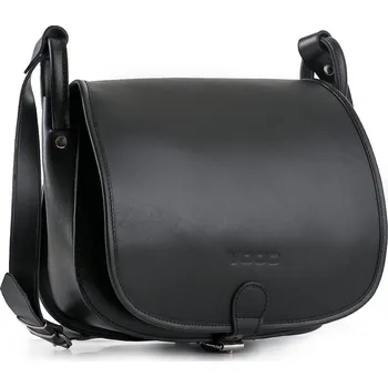 Kabelka HIT! Sedlová taška z pravé kůže VOOC Vintage; černá