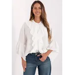 RUE PARIS Košile s volánky Soraya ecru Velikost: UNI