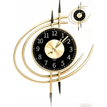 Hodiny Nástěnné hodiny Retro Loft Římské 3D Vintage Velké 54CM