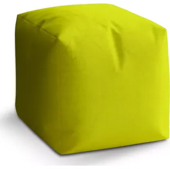 Taburet Sablio Taburet Cube Citrónová: 40x40x40 cm