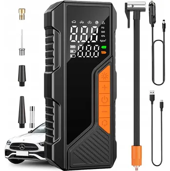 pumpička PŘENOSNÁ PUMPIČKA NA PNEUMATIKY S LED OSVĚTLENÍM PRO PŘÍPAD NOUZE PRO ŘIDIČE A KEMPINK