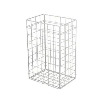 Odpadkový koš StandMar Koš na odpad drátěný malý bílý