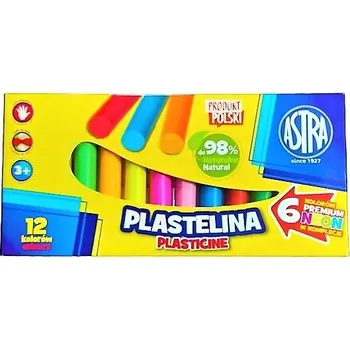 Modelovací hmota Plastelína Astra 12 ks