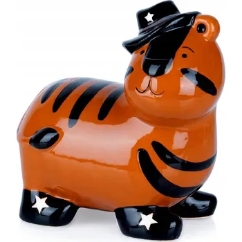 Pokladnička KERAMICKÉ POKLADNÍČKO TYGR – FIGURKA NA PENÍZE PRO DĚTI JAKO DÁREK