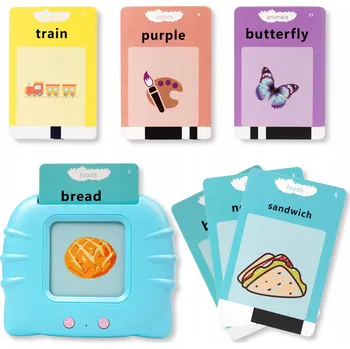 Hračka pro nejmenší ČTEČKA KARET PRO VÝUKU ANGLIČTINY VZDĚLÁVÁNÍ PRO DĚTI JAKO DÁREK