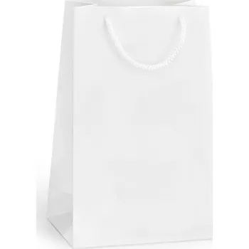 Dárková taška bílá Monza 16x9x28 MAT CRBI06