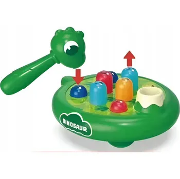Hračka pro nejmenší HRAČKA DINOSAURUS WHACK-A-MOLE - DOVEDNOSTNÍ HRA PRO DĚTI 18M+