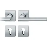 Kování FSB 72 1035 objektové Nerez kartáčovaná, klika / klika, Čtvercová rozeta standardní, Cylindrická vložka, Levé provedení