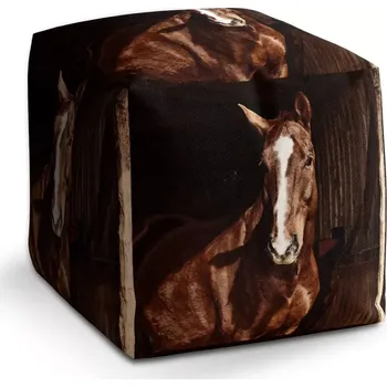 Taburet Sablio Taburet Cube Kůň ve stáji: 40x40x40 cm