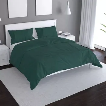 Povlečení Sablio Povlečení Lesní zelená 2 - 140x220 / 90x70