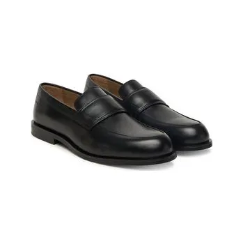 Pánská móda Lordsy Calvin Klein Ess Rubber Band Loafer Lth HM0HM01923 Černá 41