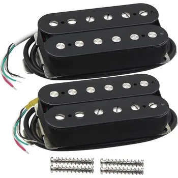 Strunný nástroj FLEOR HBA2 Humbucker Alnico 2 Snímače, sada krk/kobylka, Černá