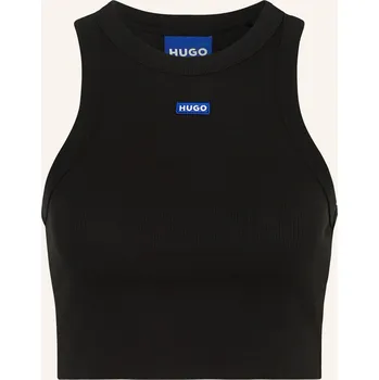 Hugo Dámský Cropped Top Baby Tank, černá, 38