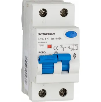 Jistič Schrack Jistič s proudovým chráničem RCBO B10 /1+N/ 30mA typ A