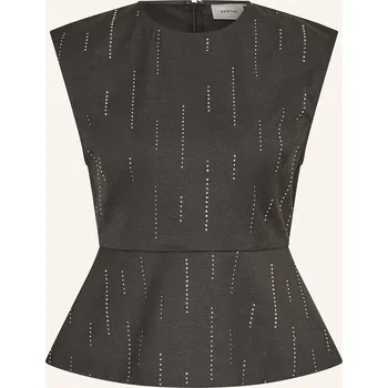 Gestuz Dámský Top Gzadira S Ozdobnými Kamínky, tmavě šedá, 38