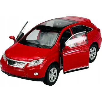 autíčko WELLY LEXUS RX 450h ČERVENÝ 1:34 NOVÝ KOVOVÝ MODEL 43641