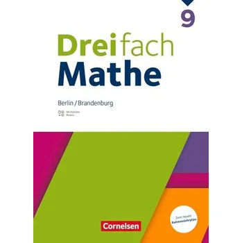 Cizí jazyk Dreifach Mathe 9. Schuljahr - Berlin und Brandenburg - Schulbuch mit digitalen Hilfen, Erklärfilmen und Wortvertonungen