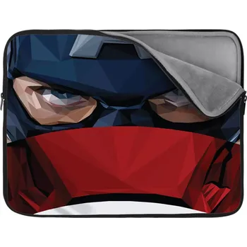 pouzdro na notebook Sablio Obal na notebook Kapitán Amerika pohled přes štít - 17