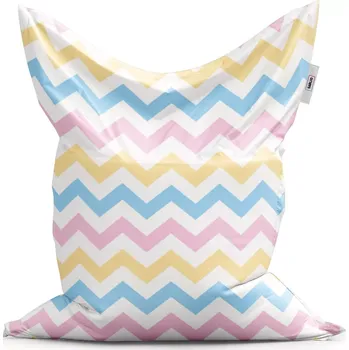 Sedací pytel Sablio Sedací vak Classic Tříbarevné klikyháky - 150x100 cm