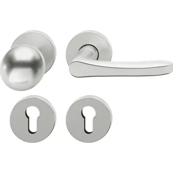 Dveřní kování Kování FSB 79 1043 panikové Eloxovaný hliník, klika / koule, Levé provedení, Nedělený čtyřhran