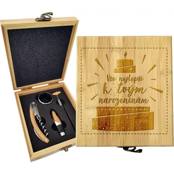 Víno Sablio Dárková sada na víno Vše nejlepší k tvým narozeninám: 147×168×49 mm