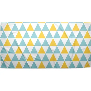 Sablio Ručník Dvoubarevné trojúhelníky - 30x50 cm