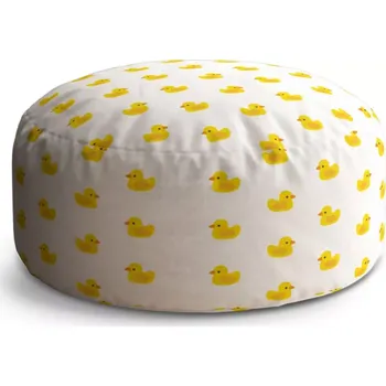 Taburet Sablio Taburet Circle Žluté kačenky: 38x48 cm