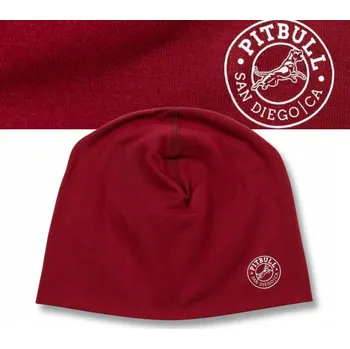 Čepice Pitbull zimní čepice beanie červená, univerzální velikost