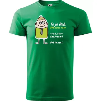 Pánské tričko Sablio Tričko s potiskem Tohle je Bob - zelené XL