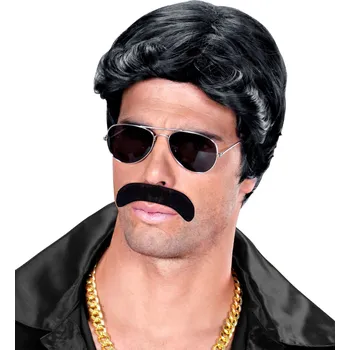 Karnevalový doplněk Umělý nalepovací černý knír