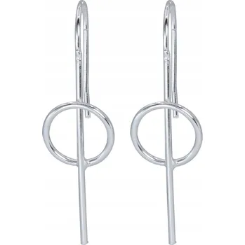 Náušnice STŘÍBRNÉ NÁUŠNICE VISACÍ STŘÍBRO 925 KOLEČKA