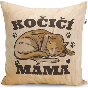 Polštář Sablio Polštář Kočičí máma: 40x40 cm