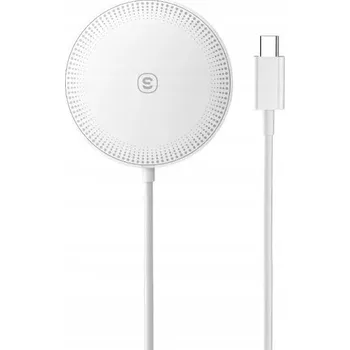 Essager Magnetická bezdrátová nabíječka 15W Bílá