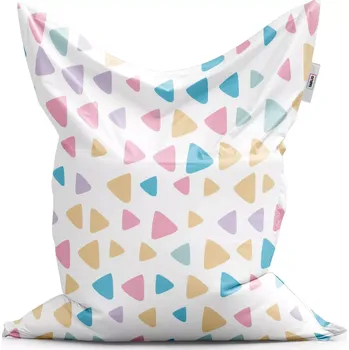 Sedací pytel Sablio Sedací vak Classic Barevné trojúhelníčky - 150x100 cm
